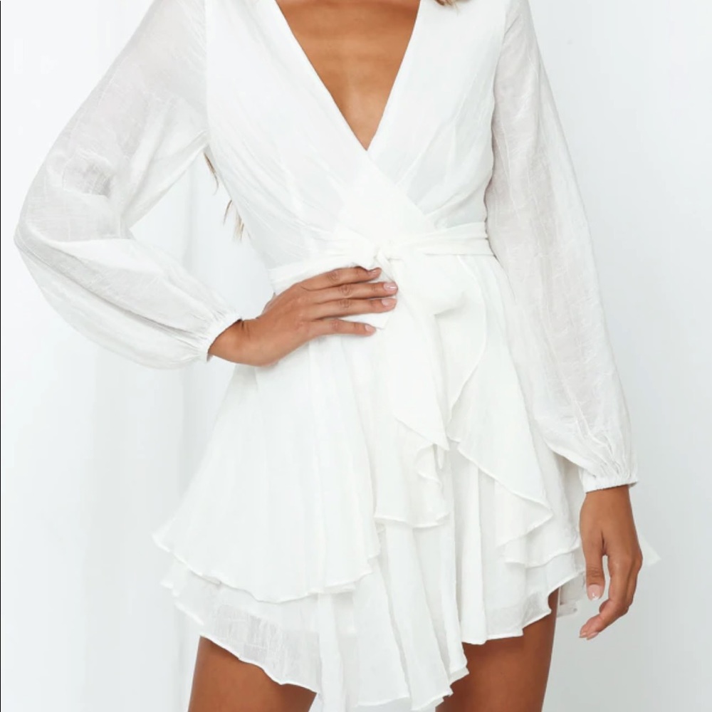 Hello Molly white dress, size large